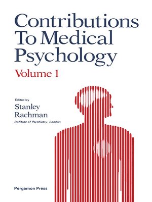 cover image of Contributions to Medical Psychology